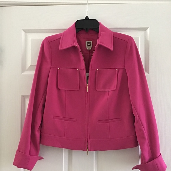 Anne Klein Pink jacket size 6 (fits size S perfectly) - Picture 1 of 7